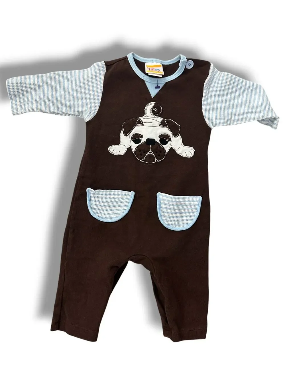 Vintage Sweet Potato’s Pug Romper 6m